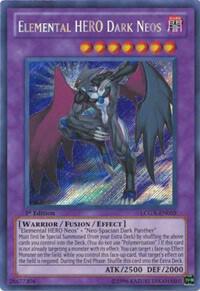 Elemental HERO Dark Neos trading card from Legendary Collection 2 Elemental HERO Dark Neos - Legendary Collection 2 YuGiOh trading card