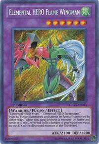 Elemental HERO Flame Wingman - Legendary Collection 2 (LC02) #LCGX-EN045 - Secret Rare YuGiOh Trading Card