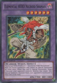 Elemental HERO Necroid Shaman - Legendary Collection 2 (LC02) #LCGX-EN056 - Common / Short Print YuGiOh Trading Card