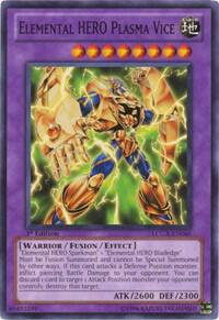 Elemental HERO Plasma Vice trading card from Legendary Collection 2 Elemental HERO Plasma Vice - Legendary Collection 2 YuGiOh trading card