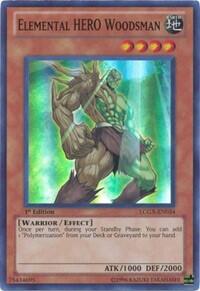 Elemental HERO Woodsman - Legendary Collection 2 (LC02) #LCGX-EN034 - Super Rare YuGiOh Trading Card