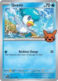 Quaxly - 050/193 - Trick or Trade BOOster Bundle 2024 (TTBB24) #050/193 - Common Pokémon Trading Card
