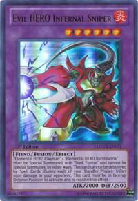 Evil HERO Infernal Sniper - Legendary Collection 2 (LC02) #LCGX-EN071 - Ultra Rare YuGiOh Trading Card