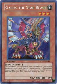 Gallis the Star Beast - Legendary Collection 2 (LC02) #LCGX-EN041 - Secret Rare YuGiOh Trading Card