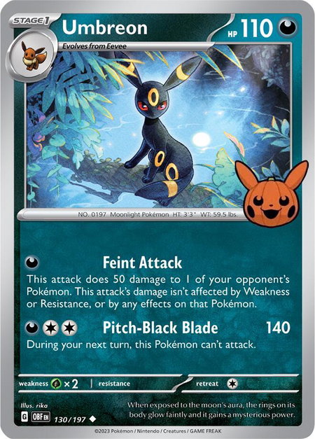 Umbreon - Trick or Trade BOOster Bundle 2024 Pokémon trading card