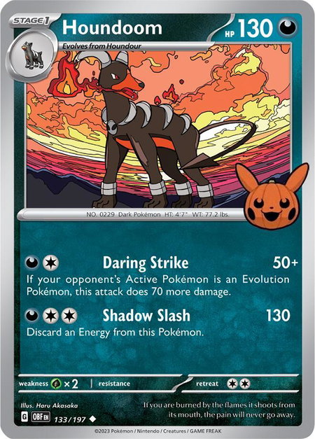 Houndoom - Trick or Trade BOOster Bundle 2024 Pokémon trading card
