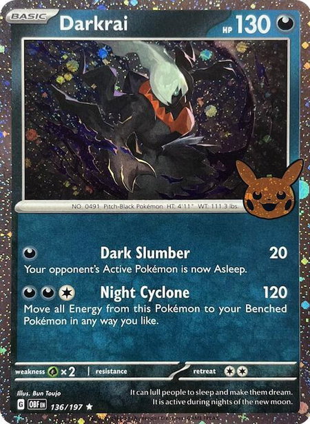Darkrai (Cosmos Holo) - Trick or Trade BOOster Bundle 2024 Pokémon trading card