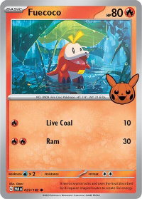Fuecoco - Trick or Trade BOOster Bundle 2024 (TTBB24) #023/182 - Common Pokémon Trading Card
