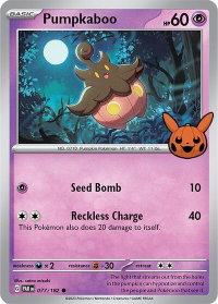Pumpkaboo - Trick or Trade BOOster Bundle 2024 (TTBB24) #077/182 - Common Pokémon Trading Card