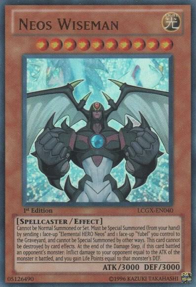 Neos Wiseman trading card from Legendary Collection 2 Neos Wiseman - Legendary Collection 2 YuGiOh trading card