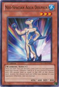 Neo-Spacian Aqua Dolphin trading card from Legendary Collection 2 Neo-Spacian Aqua Dolphin - Legendary Collection 2 YuGiOh trading card