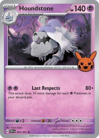 Houndstone - 043/091 - Trick or Trade BOOster Bundle 2024 (TTBB24) #043/091 - Rare Pokémon Trading Card