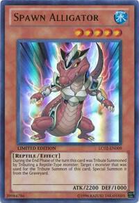 Spawn Alligator trading card from Legendary Collection 2 Spawn Alligator - Legendary Collection 2 YuGiOh trading card