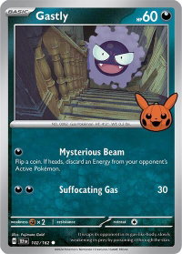 Gastly - 102/162 - Trick or Trade BOOster Bundle 2024 (TTBB24) #102/162 - Common Pokémon Trading Card