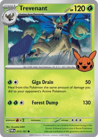Trevenant - Trick or Trade BOOster Bundle 2024 (TTBB24) #013/167 - Common Pokémon Trading Card