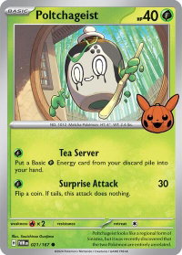 Poltchageist - 021/167 - Trick or Trade BOOster Bundle 2024 (TTBB24) #021/167 - Common Pokémon Trading Card
