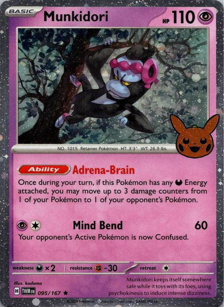 Munkidori (Cosmos Holo) - Trick or Trade BOOster Bundle 2024 Pokémon trading card