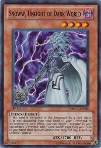 Snoww, Unlight of Dark World - Structure Deck: Gates of the Underworld YuGiOh trading card