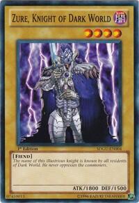 Zure, Knight of Dark World - Structure Deck: Gates of the Underworld (SDGU) #SDGU-EN004 - Common / Short Print YuGiOh Trading Card