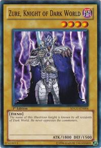 Zure, Knight of Dark World - Structure Deck: Gates of the Underworld YuGiOh trading card