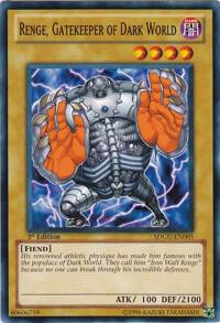 Renge, Gatekeeper of Dark World - Structure Deck: Gates of the Underworld YuGiOh trading card