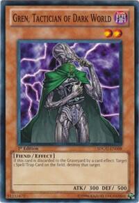 Gren, Tactician of Dark World - Structure Deck: Gates of the Underworld (SDGU) #SDGU-EN008 - Common / Short Print YuGiOh Trading Card
