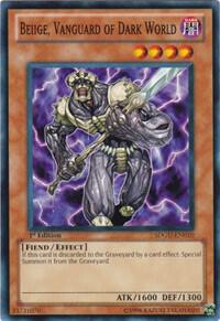 Beiige, Vanguard of Dark World - Structure Deck: Gates of the Underworld YuGiOh trading card