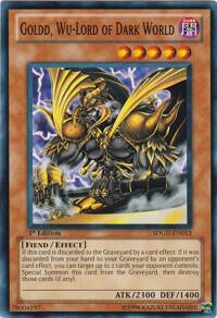 Goldd, Wu-Lord of Dark World - Structure Deck: Gates of the Underworld YuGiOh trading card