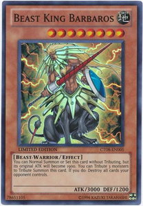 Beast King Barbaros - 2011 Collectors Tins (CT08) #CT08-EN005 - Super Rare YuGiOh Trading Card