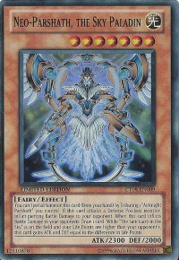 Neo-Parshath, The Sky Paladin - 2011 Collectors Tins (CT08) #CT08-EN009 - Super Rare YuGiOh Trading Card
