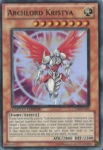 Archlord Kristya - 2011 Collectors Tins (CT08) #CT08-EN010 - Super Rare YuGiOh Trading Card
