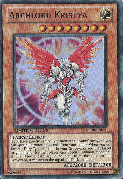 Archlord Kristya trading card from 2011 Collectors Tins Archlord Kristya - 2011 Collectors Tins YuGiOh trading card