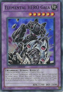 Elemental HERO Gaia - 2011 Collectors Tins (CT08) #CT08-EN011 - Super Rare YuGiOh Trading Card