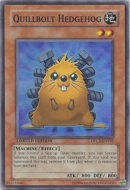 Quillbolt Hedgehog - 2010 Duelist Pack Collection Tin YuGiOh trading card