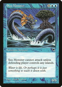 Sea Monster - Tempest (TMP) #85 - Common Magic: The Gathering Trading Card