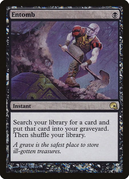 Entomb trading card from Premium Deck Series: Graveborn Entomb - Premium Deck Series: Graveborn Magic: The Gathering trading card