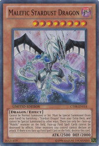 Malefic Stardust Dragon - 2011 Collectors Tins (CT08) #CT08-EN014 - Super Rare YuGiOh Trading Card