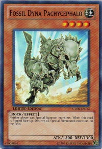 Fossil Dyna Pachycephalo - 2011 Collectors Tins (CT08) #CT08-EN012 - Super Rare YuGiOh Trading Card