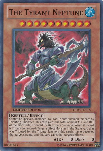 The Tyrant Neptune trading card from 2011 Collectors Tins The Tyrant Neptune - 2011 Collectors Tins YuGiOh trading card