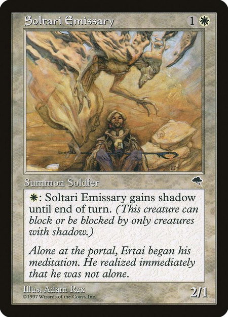 Soltari Emissary - Tempest Magic: The Gathering trading card