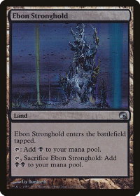 Ebon Stronghold - Premium Deck Series: Graveborn (GRV) #25 - Uncommon Magic: The Gathering Trading Card