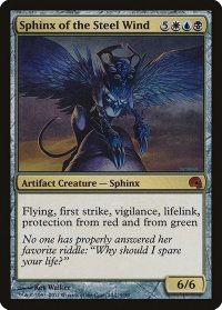 Sphinx of the Steel Wind - Premium Deck Series: Graveborn (GRV) #9 - Mythic Rare Magic: The Gathering Trading Card