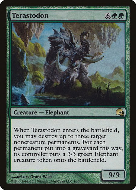 Terastodon trading card from Premium Deck Series: Graveborn Terastodon - Premium Deck Series: Graveborn Magic: The Gathering trading card