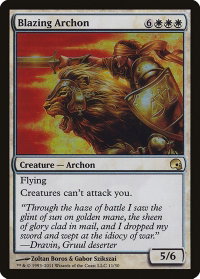 Blazing Archon - Premium Deck Series: Graveborn (GRV) #11 - Rare Magic: The Gathering Trading Card