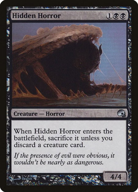Hidden Horror trading card from Premium Deck Series: Graveborn Hidden Horror - Premium Deck Series: Graveborn Magic: The Gathering trading card