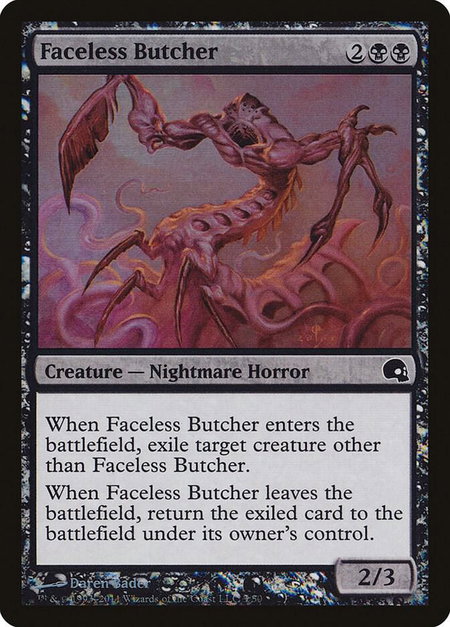 Faceless Butcher trading card from Premium Deck Series: Graveborn Faceless Butcher - Premium Deck Series: Graveborn Magic: The Gathering trading card