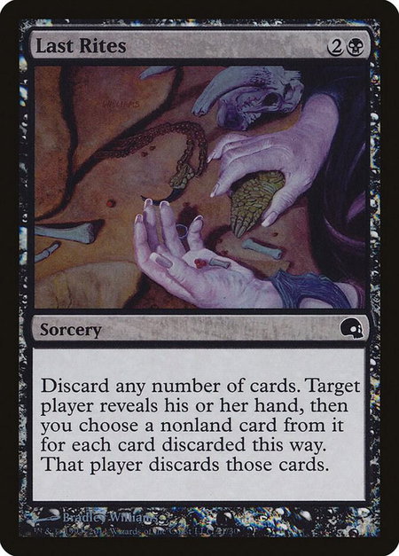 Last Rites trading card from Premium Deck Series: Graveborn Last Rites - Premium Deck Series: Graveborn Magic: The Gathering trading card