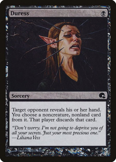 Duress trading card from Premium Deck Series: Graveborn Duress - Premium Deck Series: Graveborn Magic: The Gathering trading card