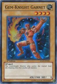 Gem-Knight Garnet - Hidden Arsenal 5: Steelswarm Invasion (HA05) #HA05-EN001 - Super Rare YuGiOh Trading Card