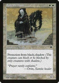 Soltari Monk - Tempest (TMP) #45 - Uncommon Magic: The Gathering Trading Card